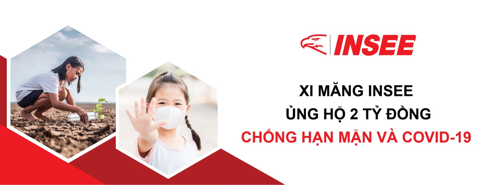 Xi măng INSEE việt nam ủng hộ 2 tỷ đồng hỗ trợ phòng chống dịch covid-19 và hạn mặn