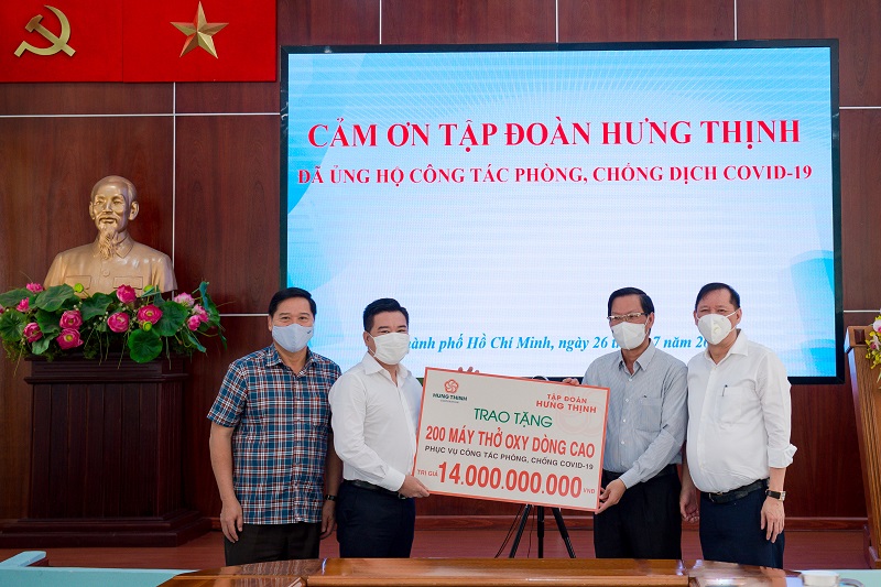 Tập Đoàn Hưng Thịnh Hỗ Trợ Khẩn Hàng Chục Tỷ Đồng Cho TP.HCM Phòng, Chống Dịch Covid-19