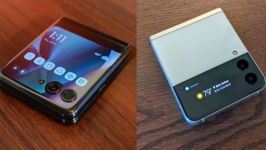 So sánh điện thoại Motorola Razr+ với Samsung Galaxy Z Flip 3