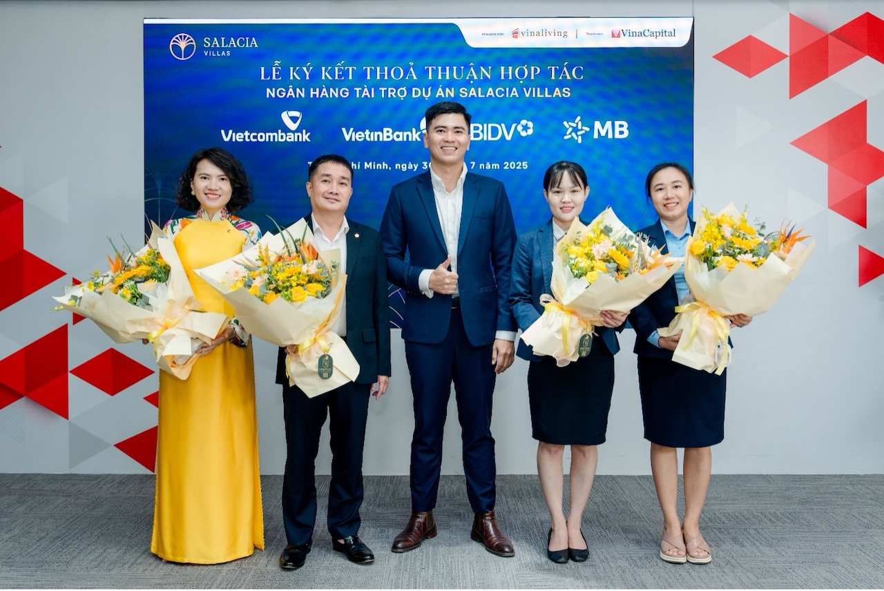 VinaLiving ký kết hợp tác tài chính cùng các ngân hàng lớn, đưa Salacia Villas trở thành tài sản đầu tư dẫn đầu tại Phú Mỹ